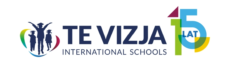 Logo piętnaście lat Towarzystwa Edukacyjnego Vizja.